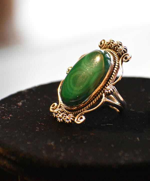 Regal Melachite Ring