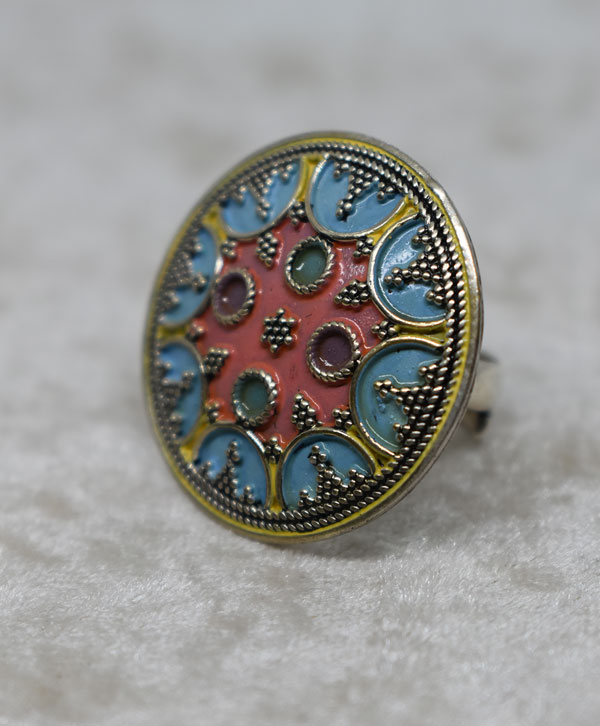 Rangmahal Meenakari Ring