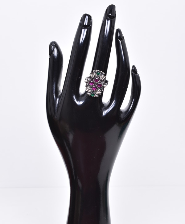 Roohani Pink Blossom Ring