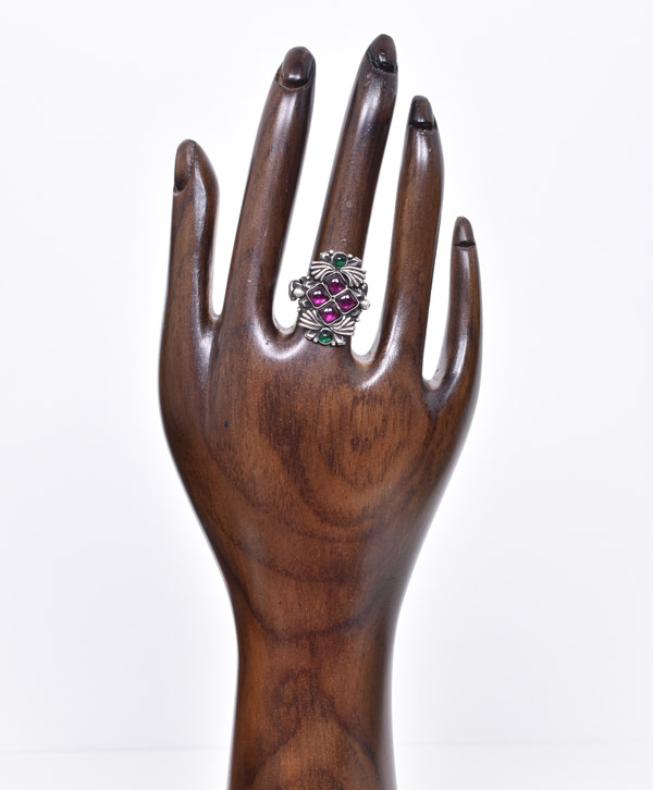Roohani Pink Blossom Ring