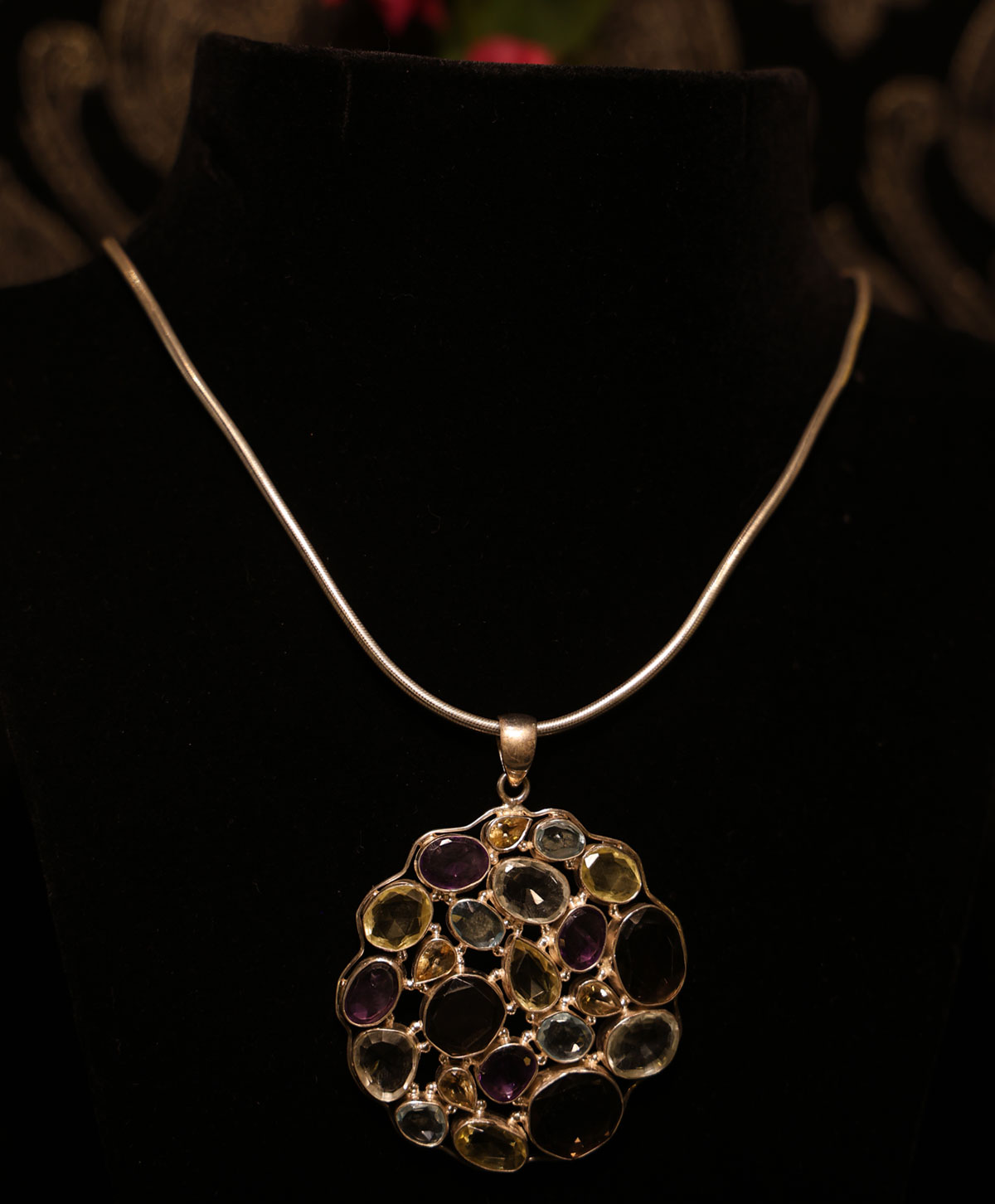 Aurora Bloom Pendant with Chain