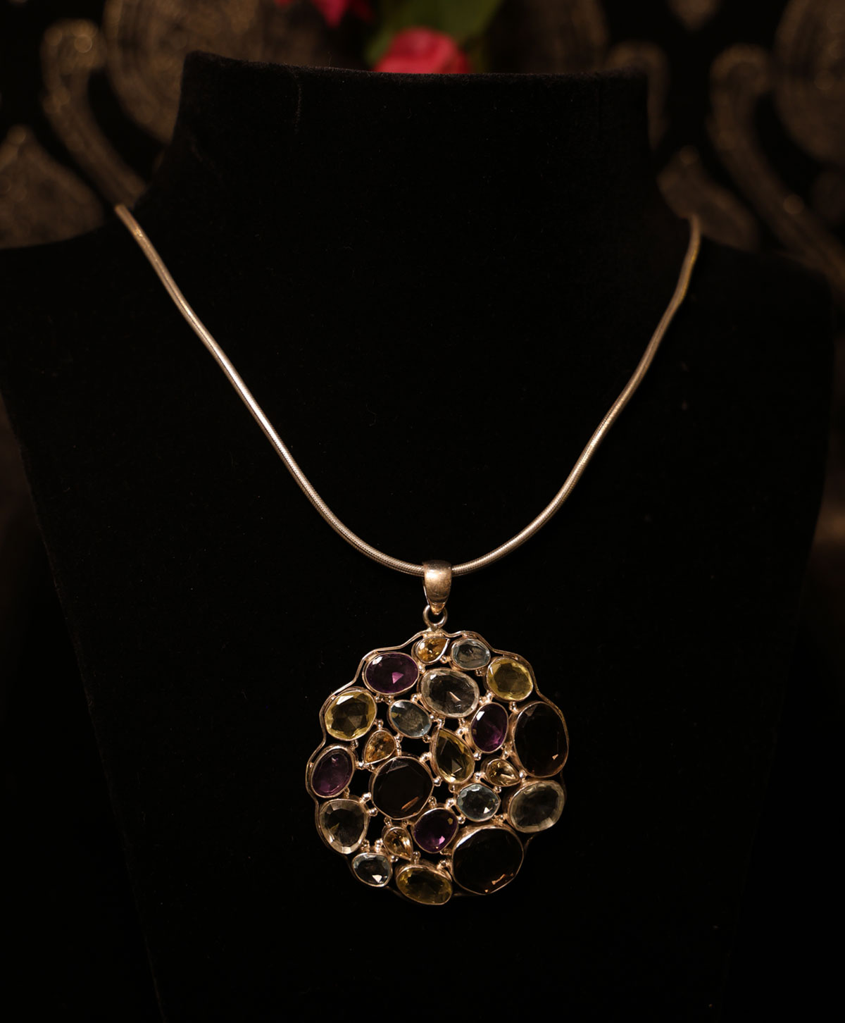 Aurora Bloom Pendant with Chain
