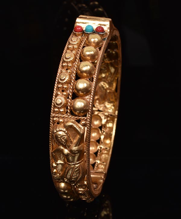 Turquoise Gold Kada Set