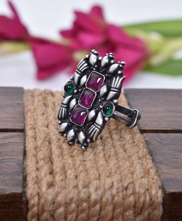 Temple Blossom Heritage Ring
