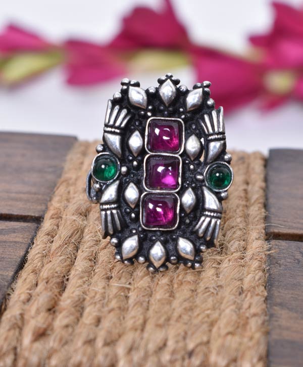Temple Blossom Heritage Ring