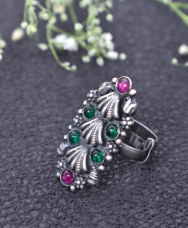 Scarlet Bloom Ring