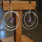 Amethyst Orbit Hoops
