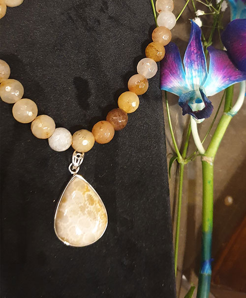 Golden Fossil Elegance