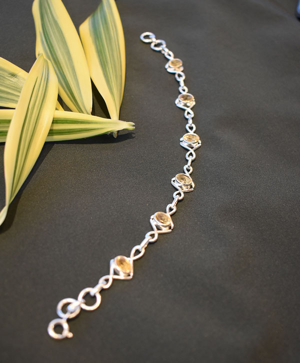 Citrine Charm Bracelet