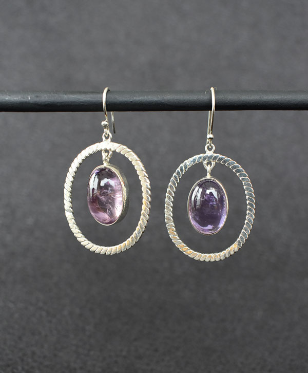 Amethglow Hoops