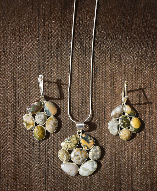 Ocean Bloom Jasper Set