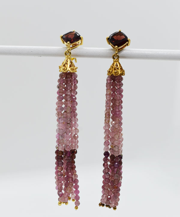 Blush Velvet Tassels