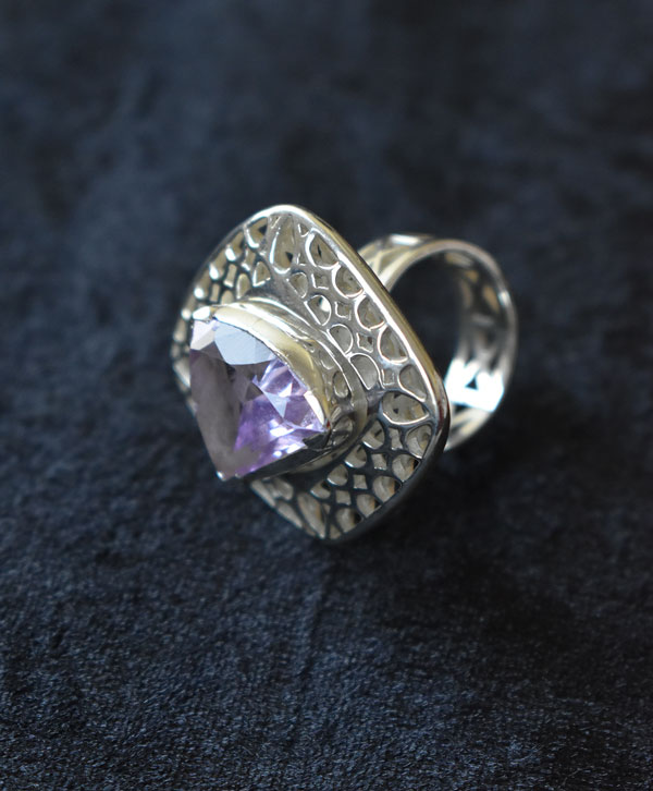 Violet Crest Ring