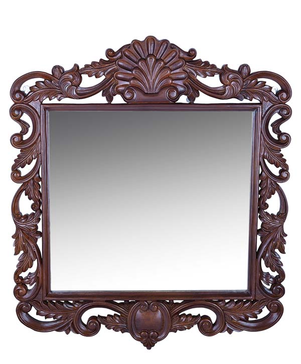 Hand Carved Mirror Frame
