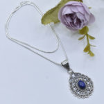 Mounted Lapis Pendant