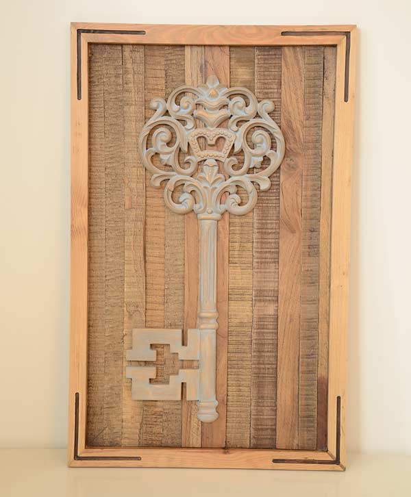 Hand Carved Key Wall Art
