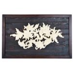 Intricately Carved Flowers & Leaves Art