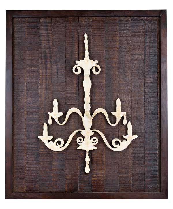 Solid Wood Chandelier Art