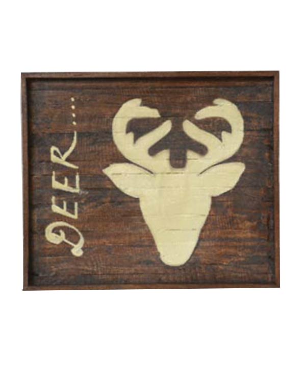 Hand Painted Deer Art
