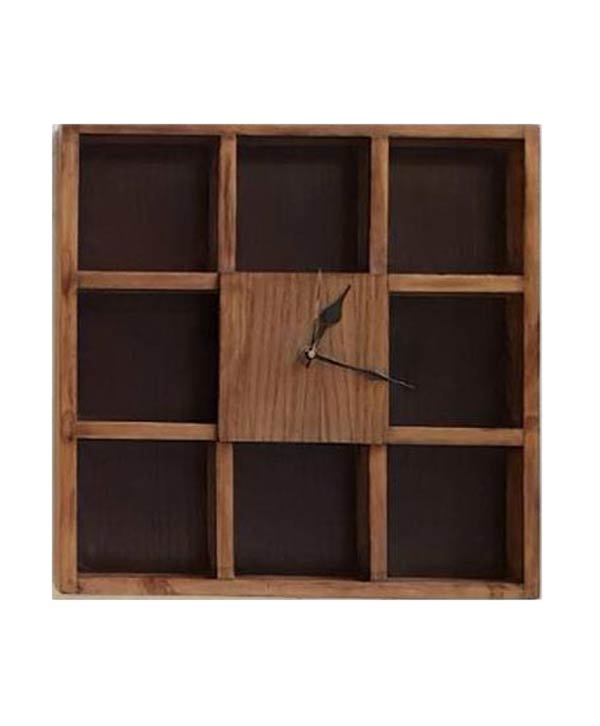 Square Blocks Wall Clock