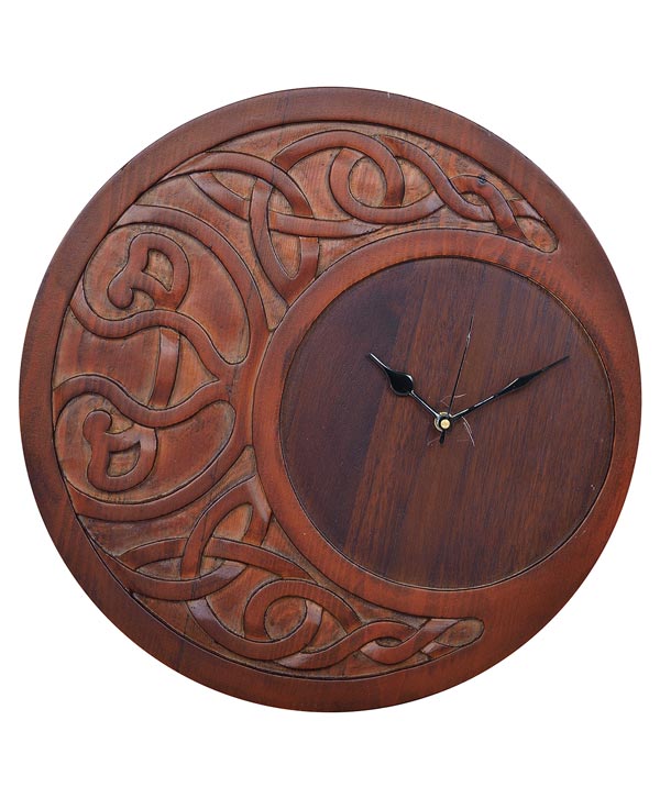Hand Carved Wall Clock