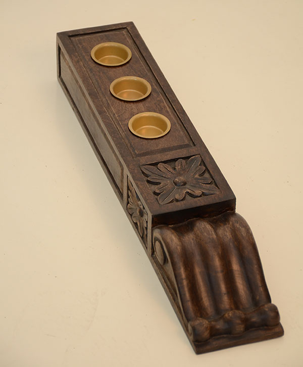 Carved Candle Stand