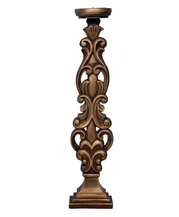 Carved Candle Stand