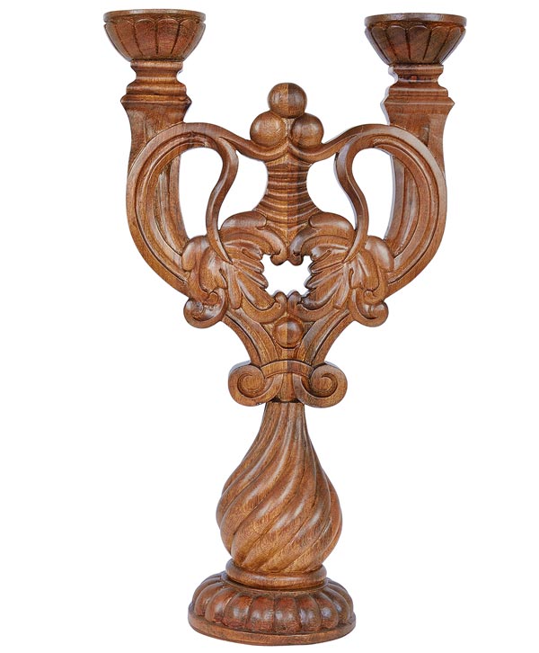 Carved Candle Stand