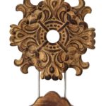 Burnt Effect Hand Carved Art Piece