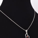 Heart Shape Garnet Stone Pendant