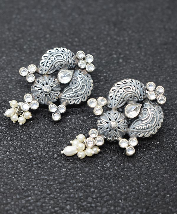 Pearl Bloom Jhumkas