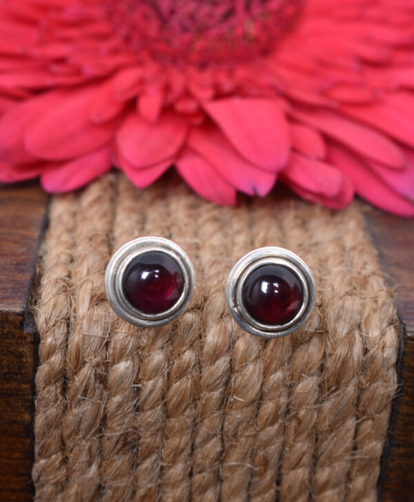 Garnet Studs