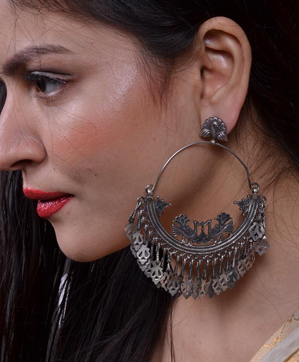 Tribal Bloom Hoops