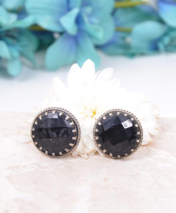 Black Enigma Studs