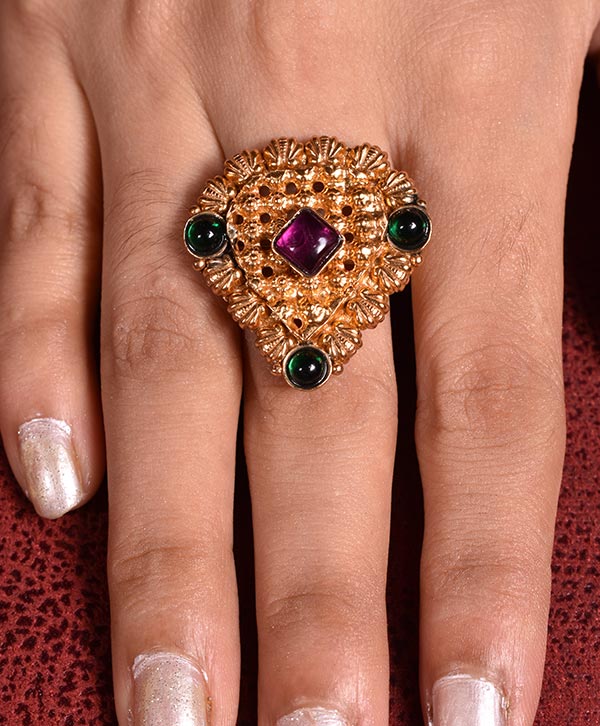 Devika Temple Grandeur Ring