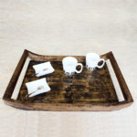 Textured Base Wooden Tray