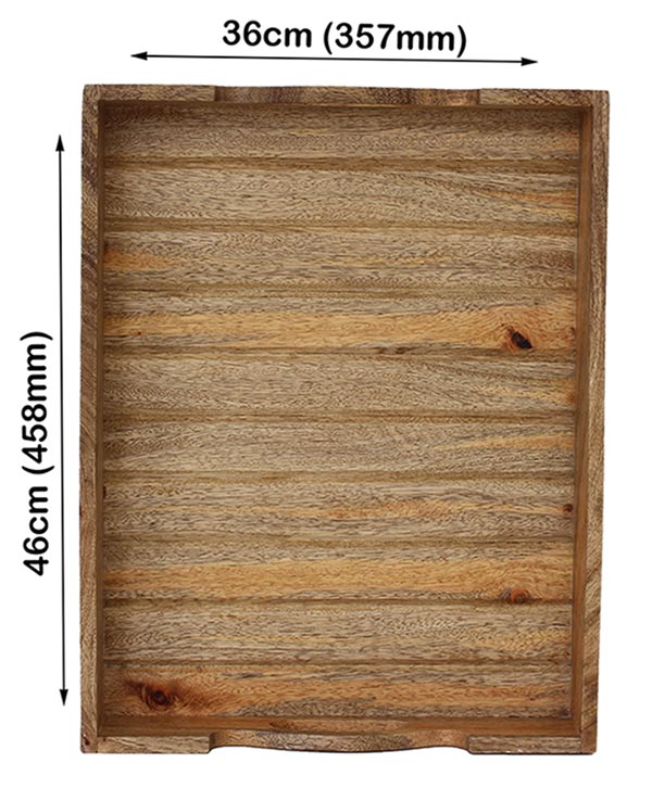 Wooden Tray With Carved Side Borders (Big)