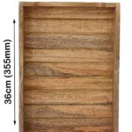 Wooden Tray With Carved Side Borders (Small)