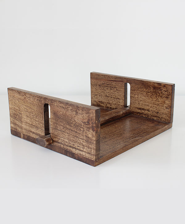 Wooden Tray With Removable Handle