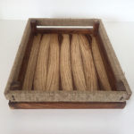 Wooden Tray With Jute On Handles