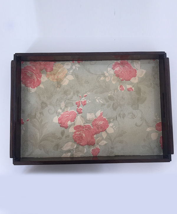 Printed Base Wooden Tray