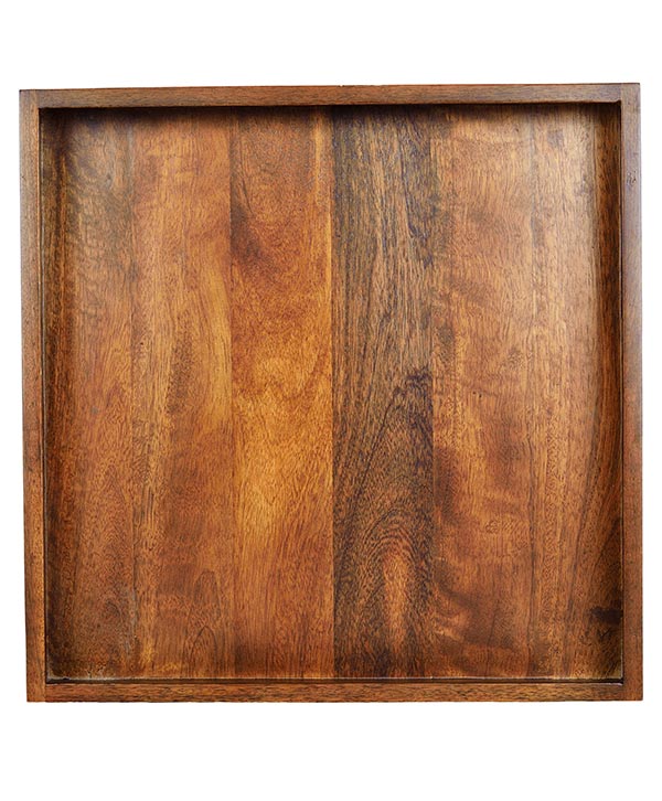 Wooden Tray With Grooves Design (Big)
