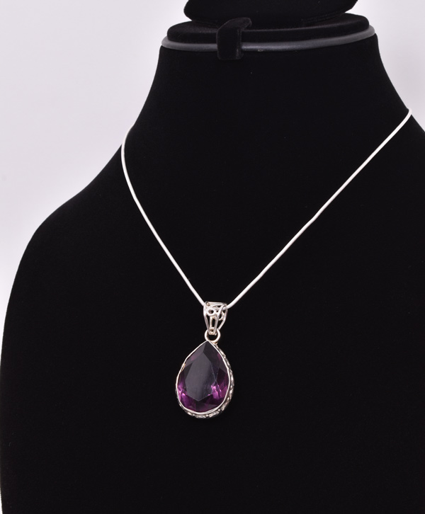 Amethyst Drop Pendant