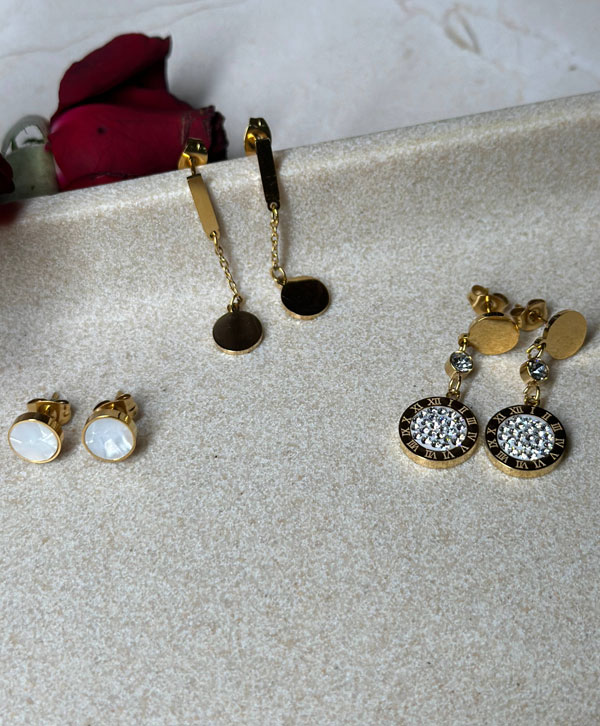 Set Of Three Earrings