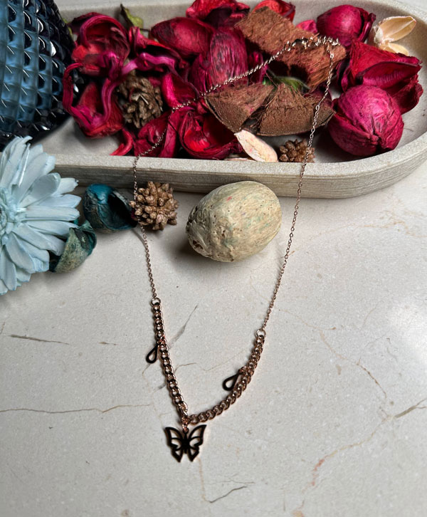 Butterfly Copper Necklace