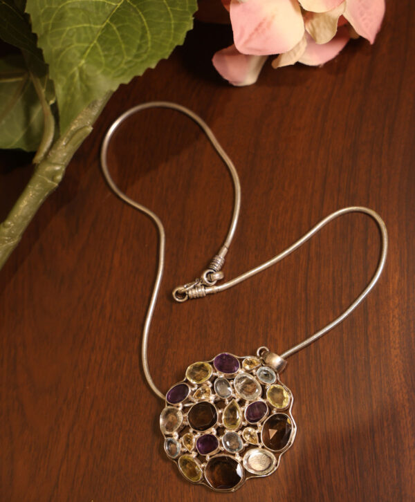 Aurora Bloom Pendant with Chain